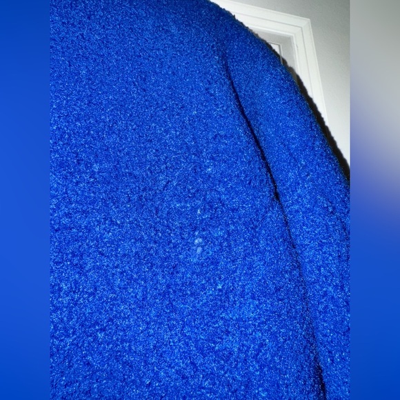 RARE Vivienne Westwood Anglomania Varsity Teddy Jacket Blue Size 36 Small EUC - Picture 9 of 10